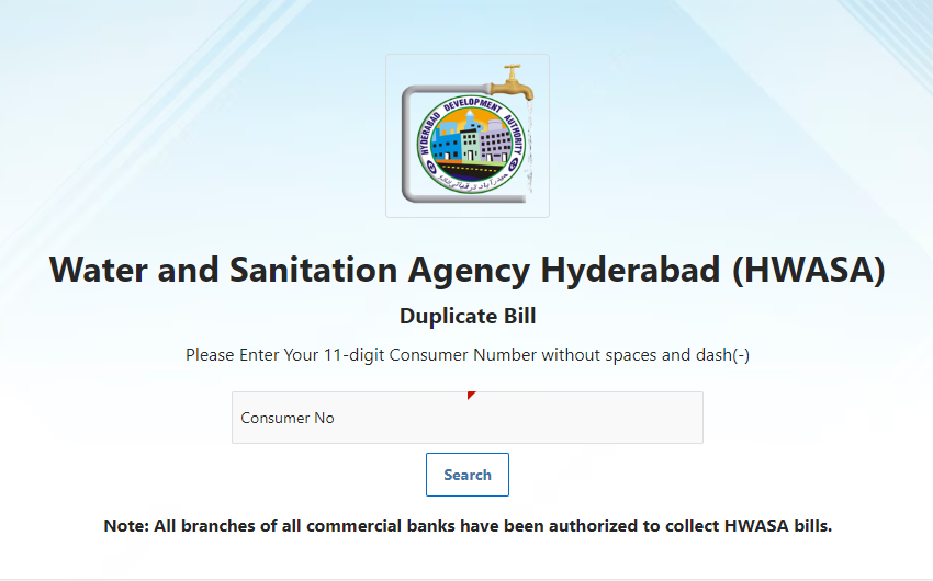 واسا حیدرآباد بل آن لائن چیک کریں۔